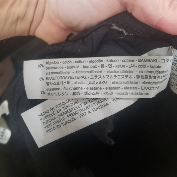 HP โกZara 2 subtle sparkly stripes on black denim - Picture 10 of 10